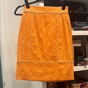 Orange Lace Skirt